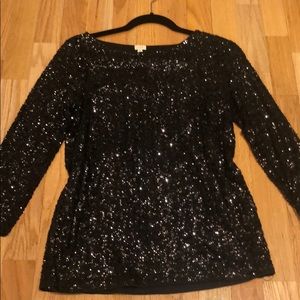 NWT Jcrew Glittery Sequin Blouse Size Small